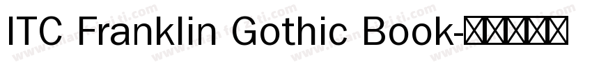 ITC Franklin Gothic Book字体转换